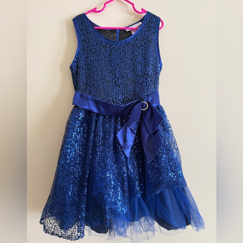 American Girl Shimmering Blue Dress